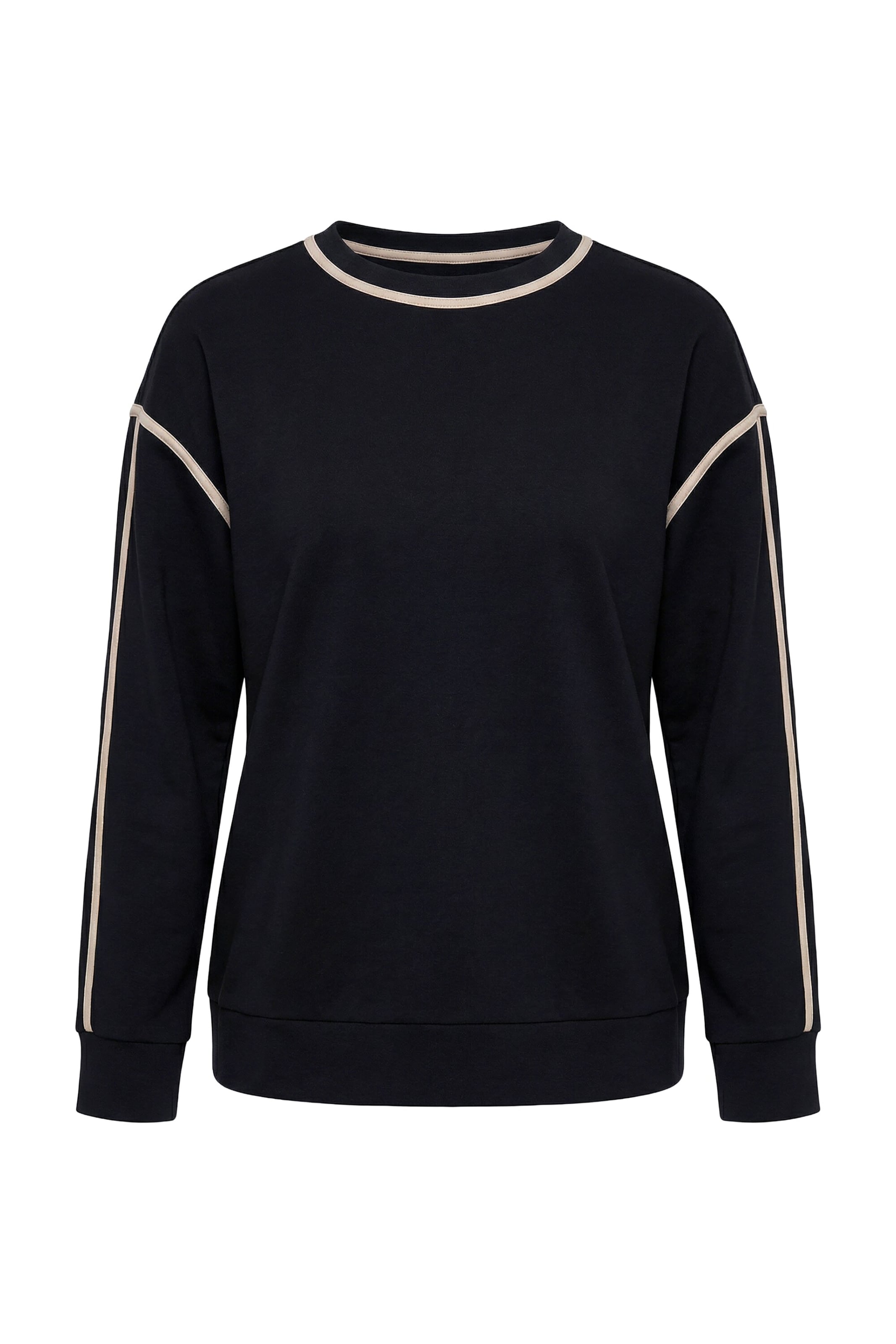 Ulla Popken Sweatshirt in Black: front