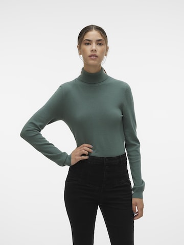 VERO MODA Pullover 'HAPPINESS' i grøn: forside