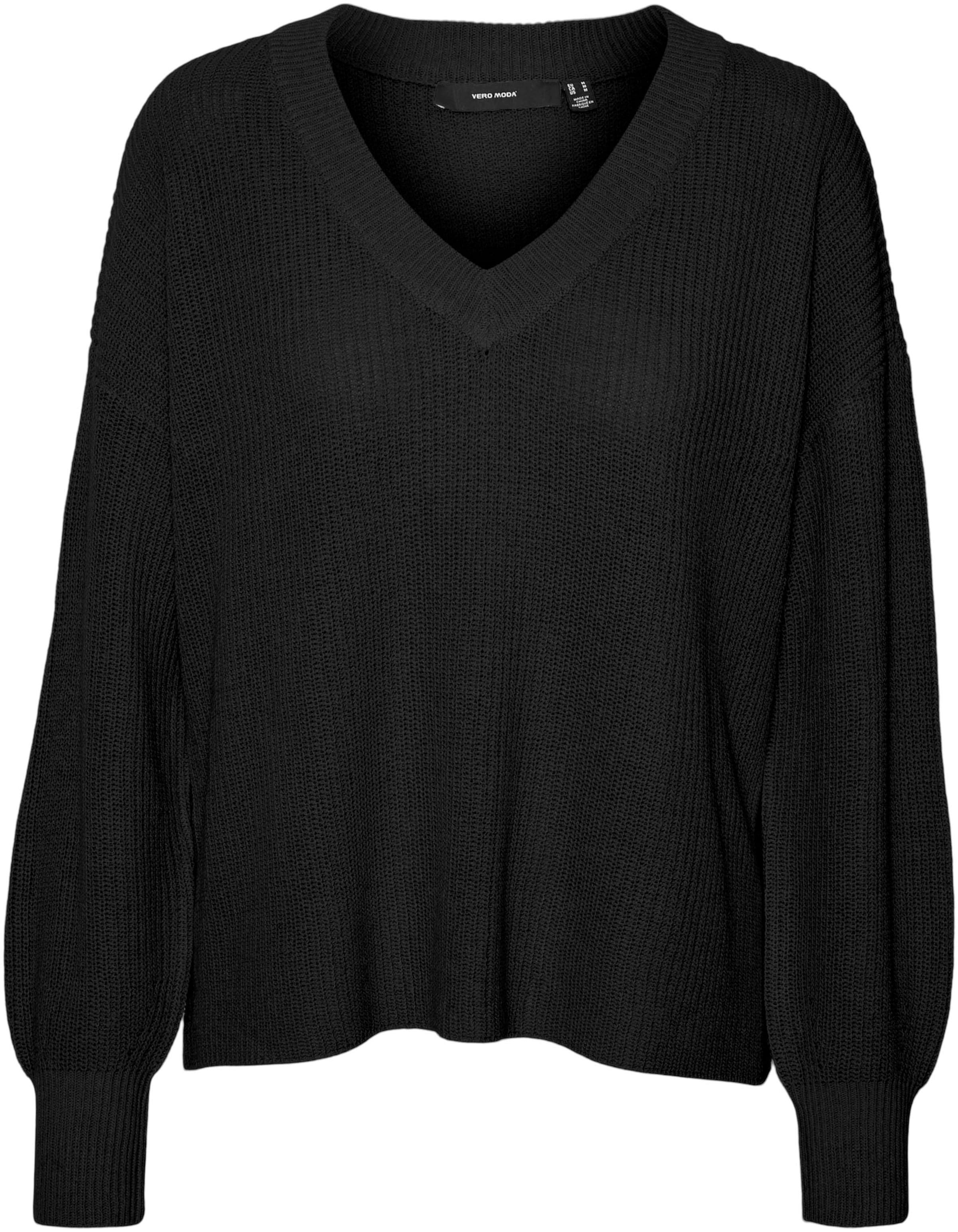 Pull-over 'VMZIA' VERO MODA en noir : devant