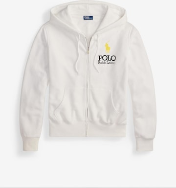 Polo Ralph Lauren Sweatjacka 'ISLAND' i vit: framsida