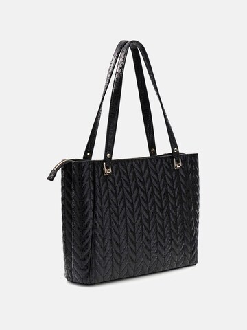 GUESS Schultertasche 'Stacey' in Schwarz