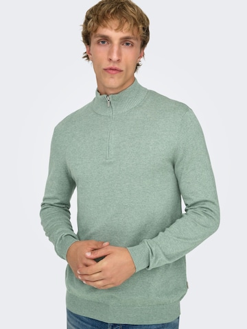 Only & Sons Pullover 'ONSLoui' i grøn