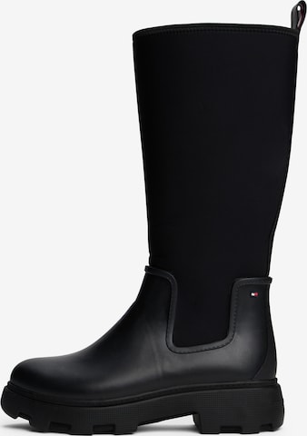 Bottes en caoutchouc TOMMY HILFIGER en noir : devant