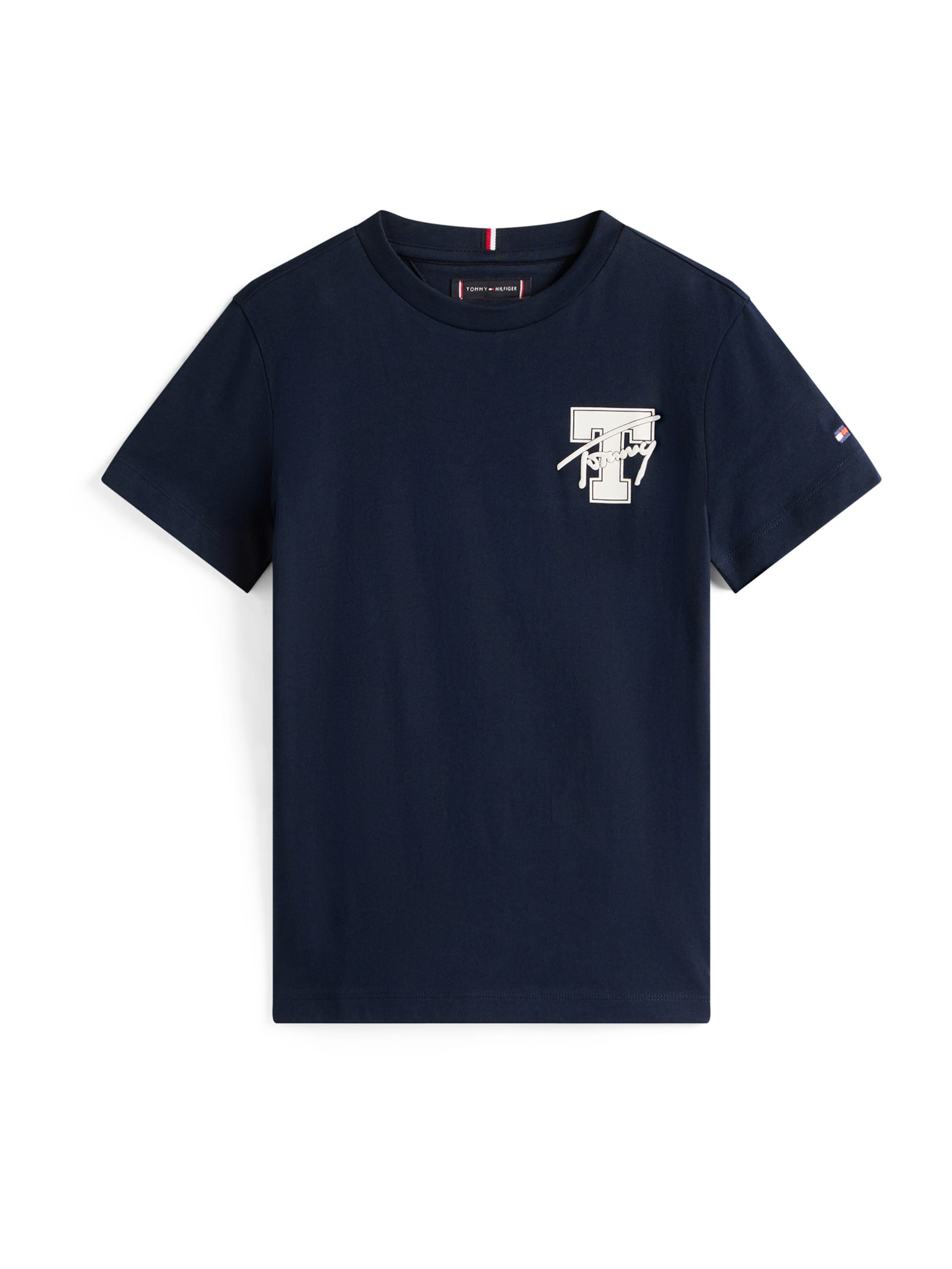 TOMMY HILFIGER - Camiseta 'VARSITY' en azul: frente