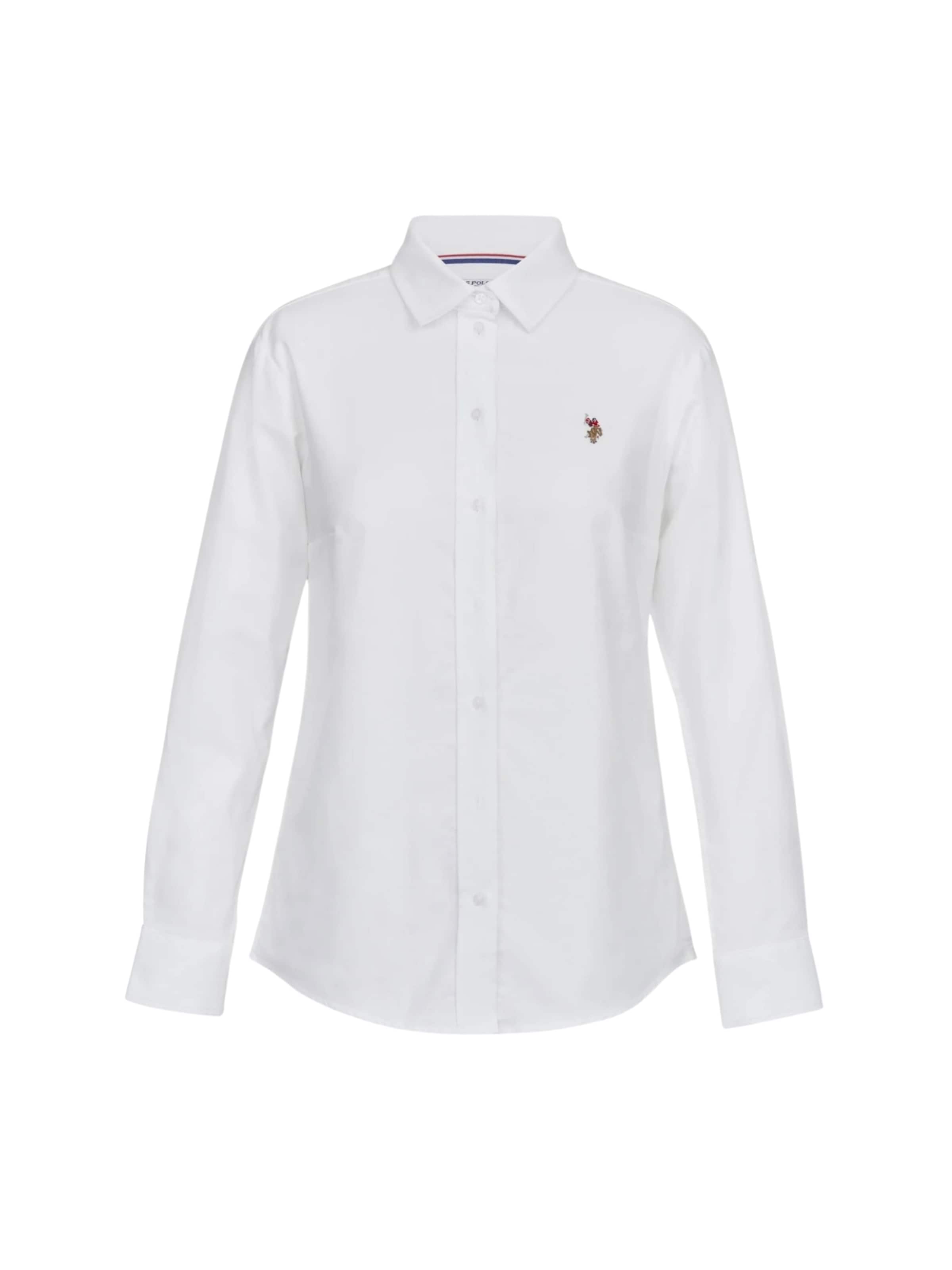 U.S. POLO ASSN. Bluse 'Gina' in Weiß: Vorderseite