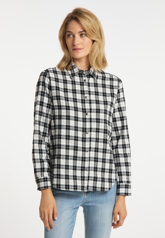 usha BLUE LABEL Blouse in Zwart: voorkant