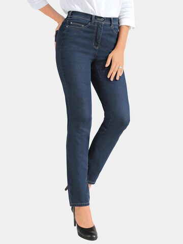 Goldner Slimfit Jeans in Blauw: voorkant