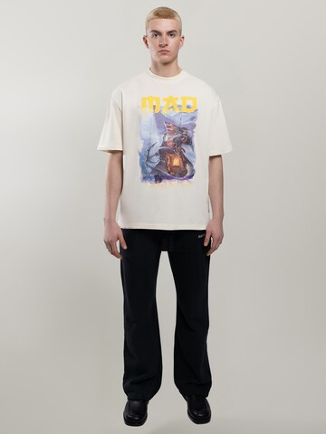 MAD TIGERS Shirt 'Dark Oceans' in Beige