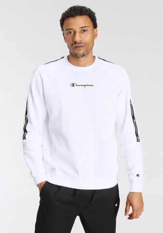 Champion Authentic Athletic Apparel Sweatshirt in White: front