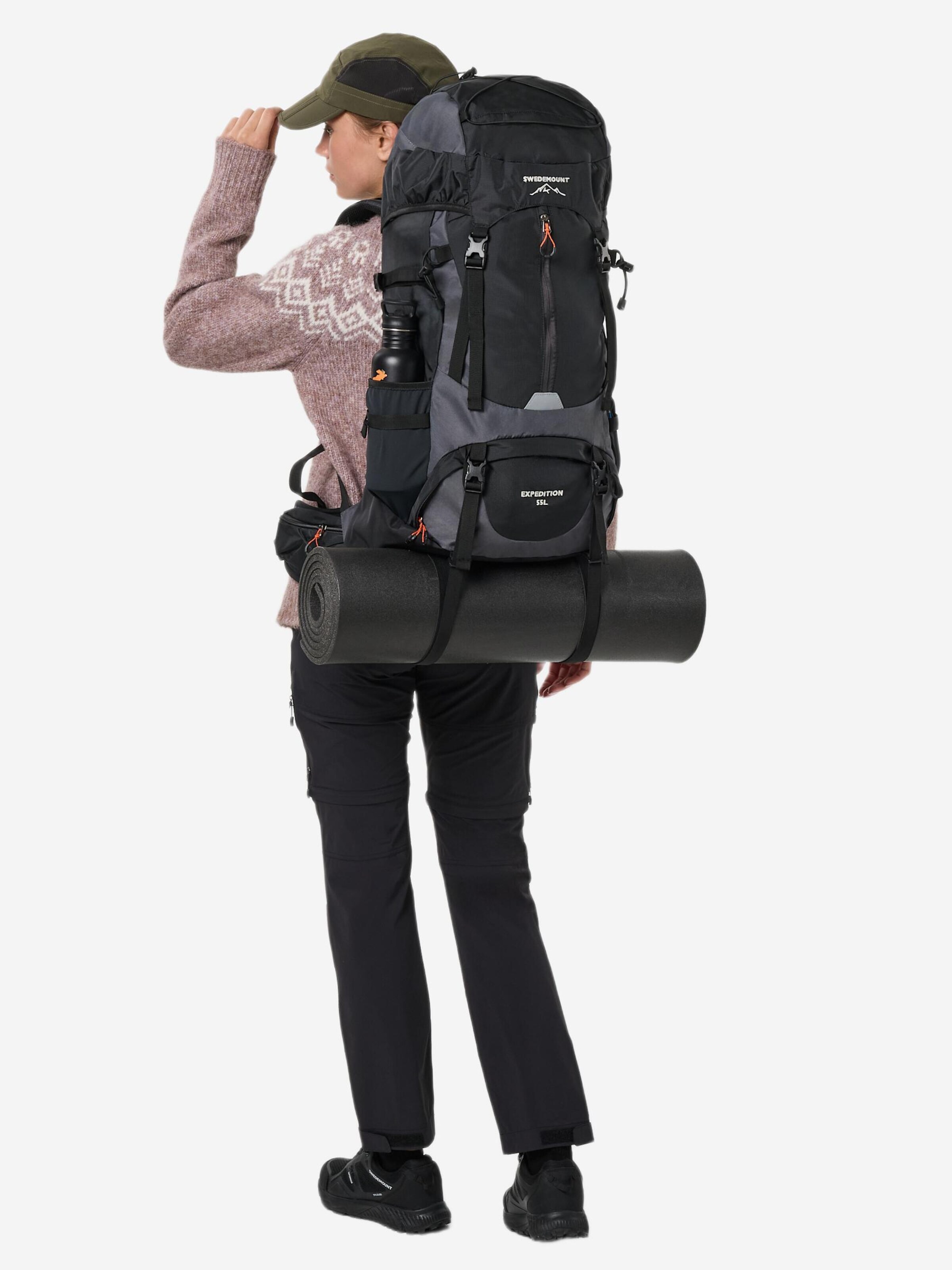 SWEDEMOUNT Sports backpack 'Expedition' in Black