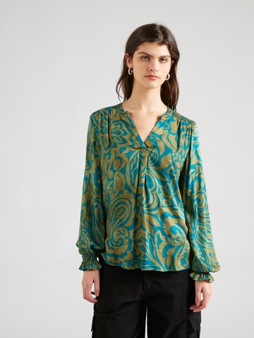 Emily Van Den Bergh Blouse in Groen: voorkant