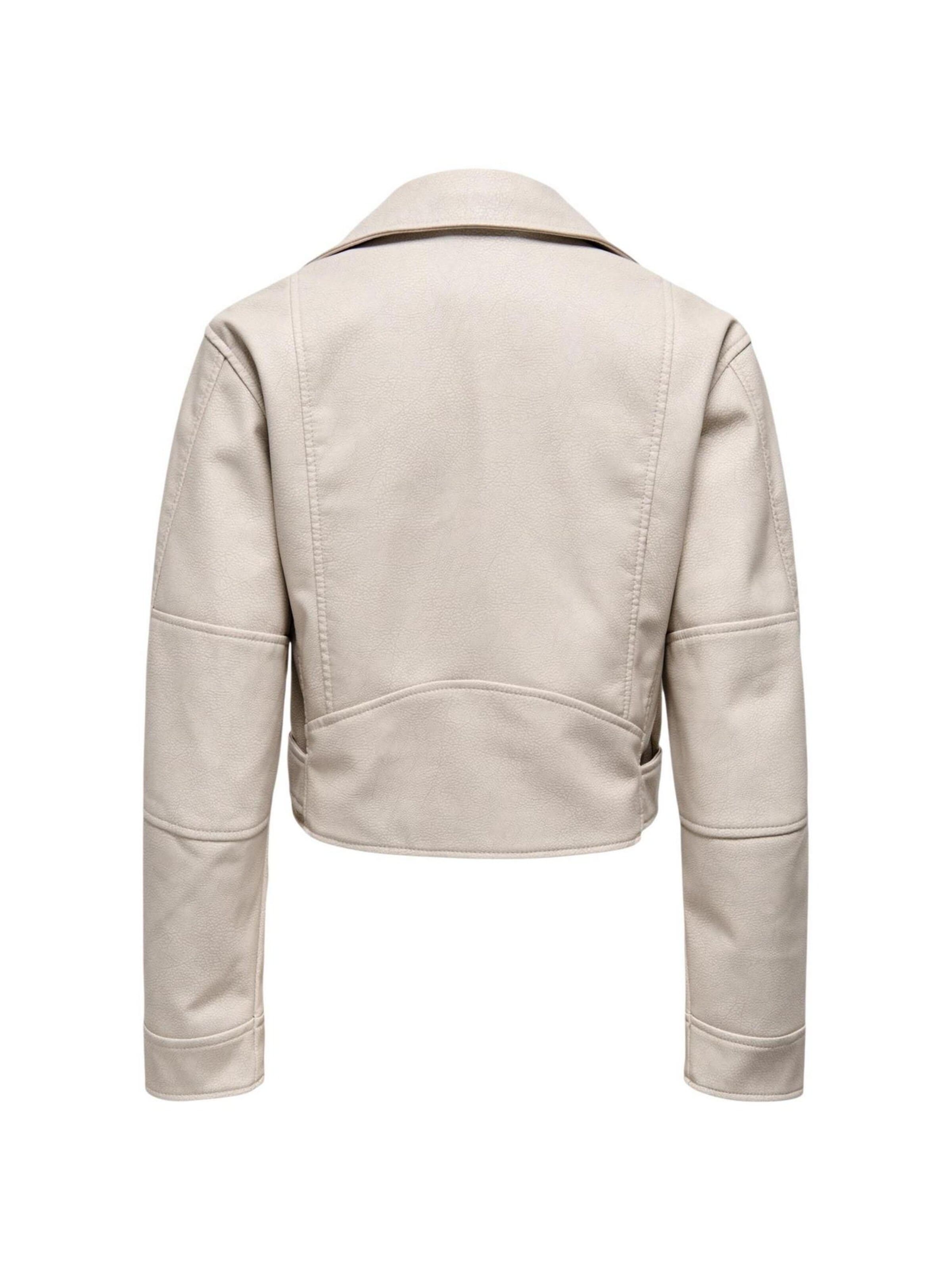 ONLY - Chaqueta de invierno 'Onlpauline Faux Leather Cc Otw 15361388' en beige