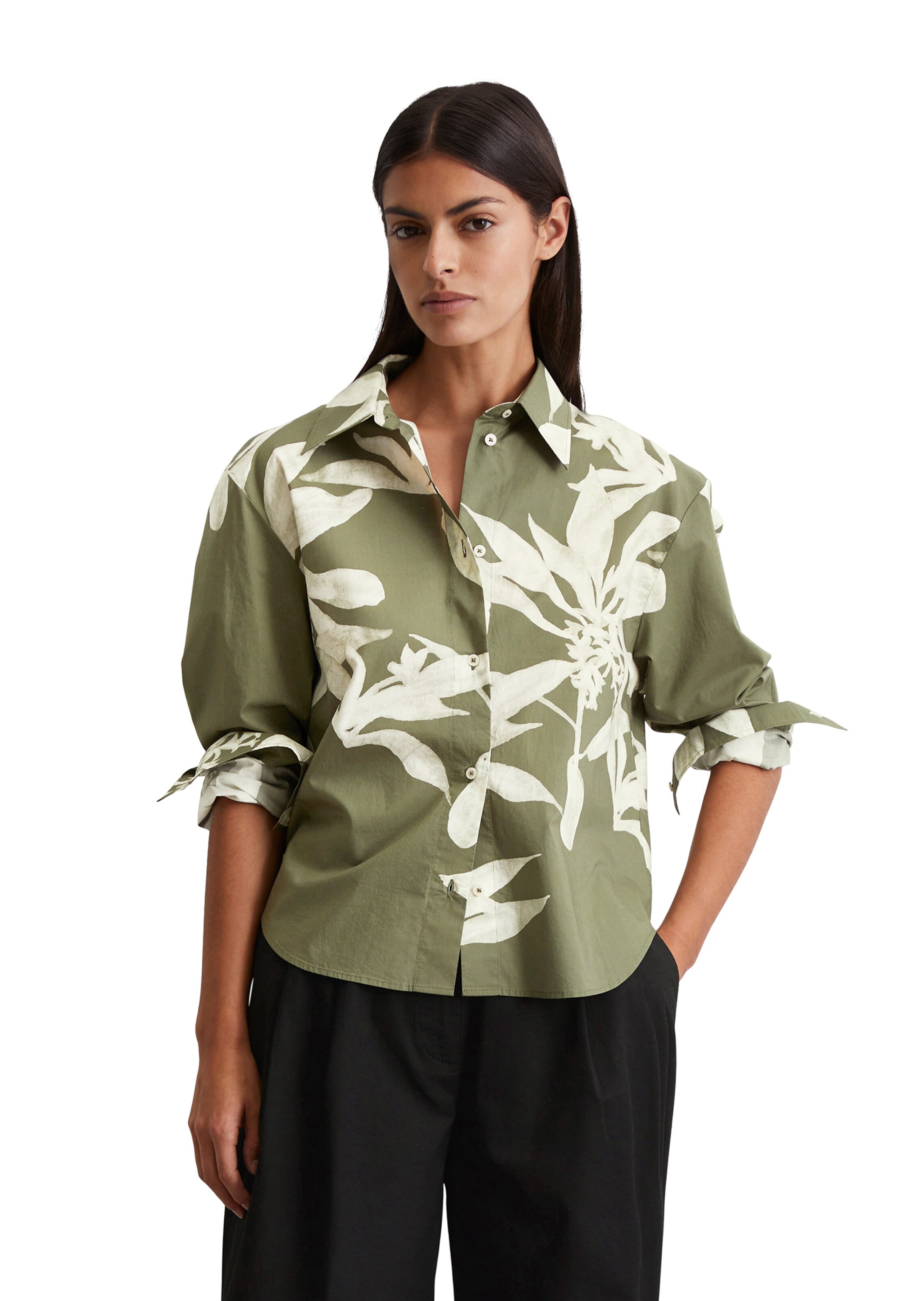 Chemisier Marc O'Polo en vert : devant