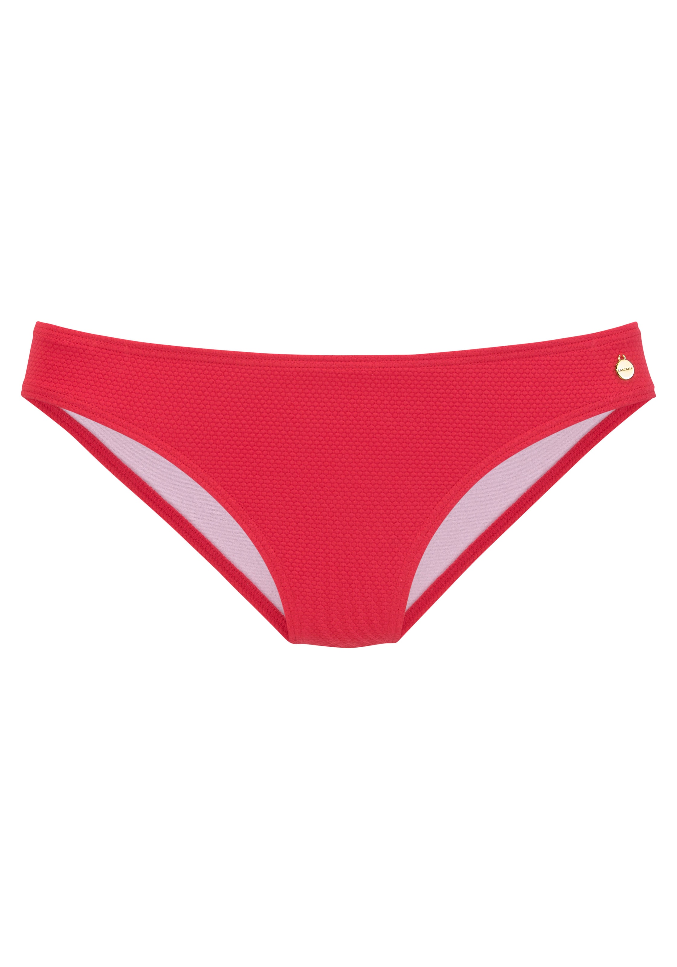 LASCANA Bikiinipüksid, värv punane: eest vaates