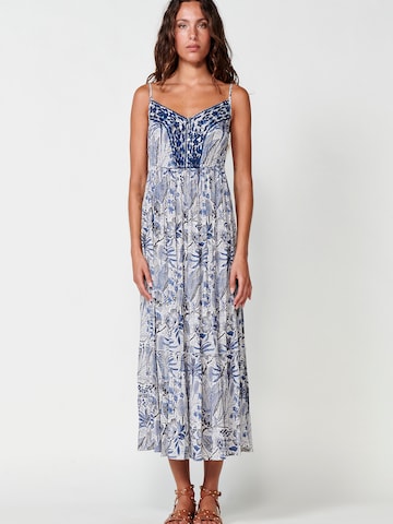 KOROSHI Sommerkleid in Blau: Vorderseite