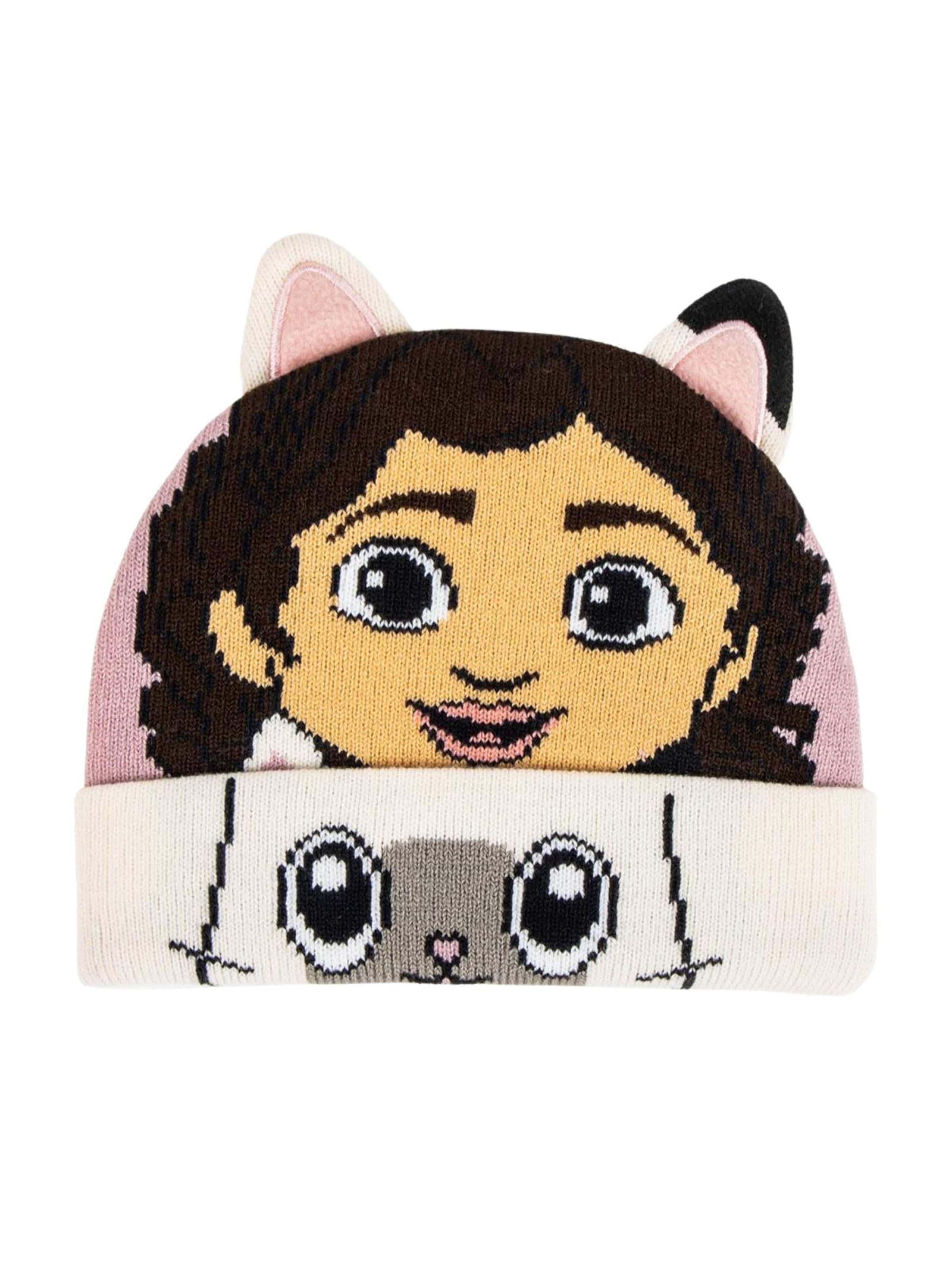 DISNEY Beanie 'Gabby's Dollhouse Mütze mit Punkt-Applikationen' in White: front