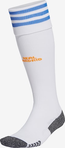 ADIDAS PERFORMANCE Soccer Socks 'Real Madrid 21/22' in White: front