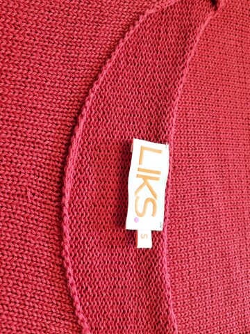 Pullover 'Strickpullover mit Flockschrift und Ziernaht' di LIKS. Munich in rosa