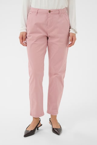 Regular Pantalon 'CUBRITA' CULTURE en rose : devant