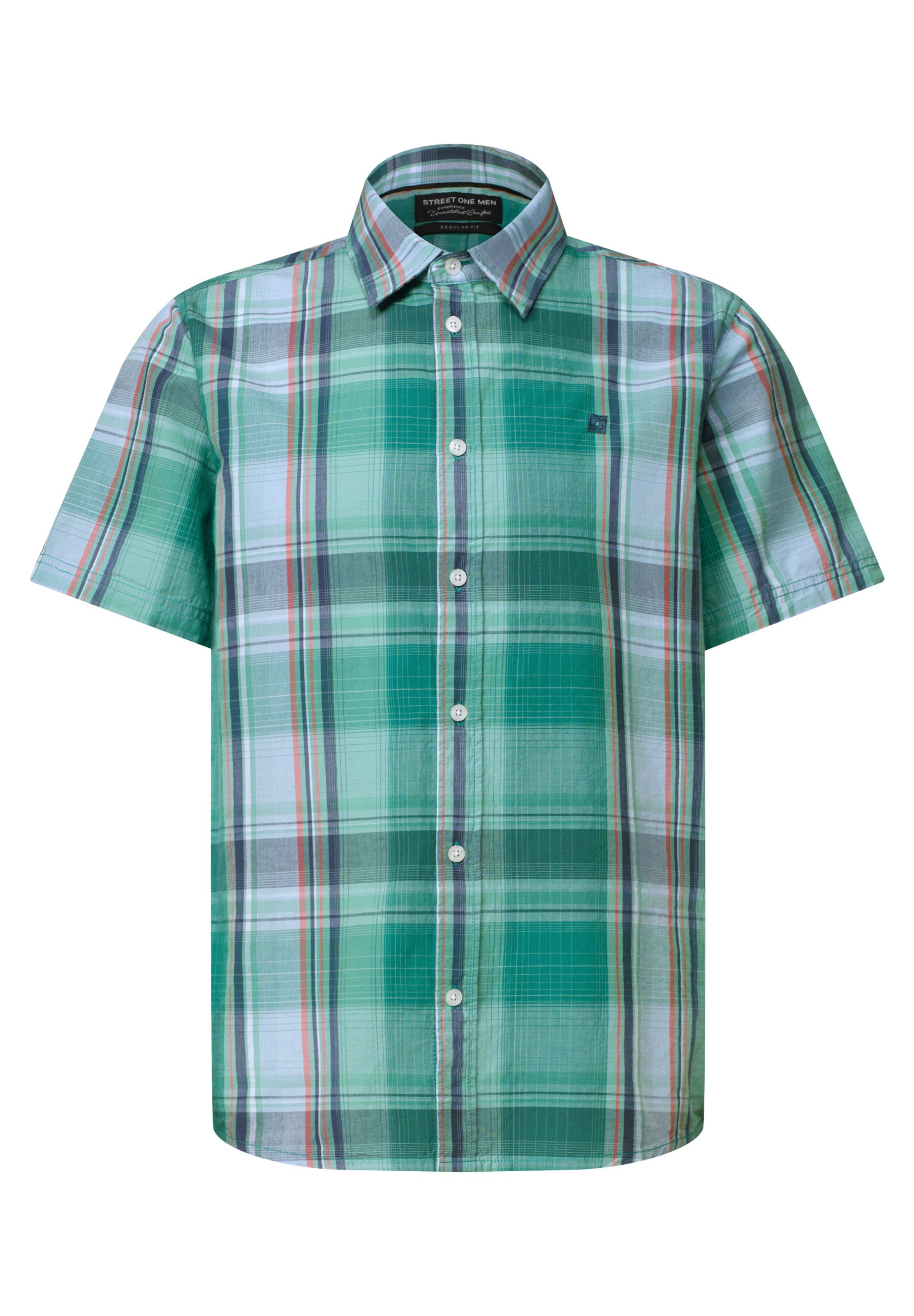 Street One MEN Button Up Shirt in Blue: front