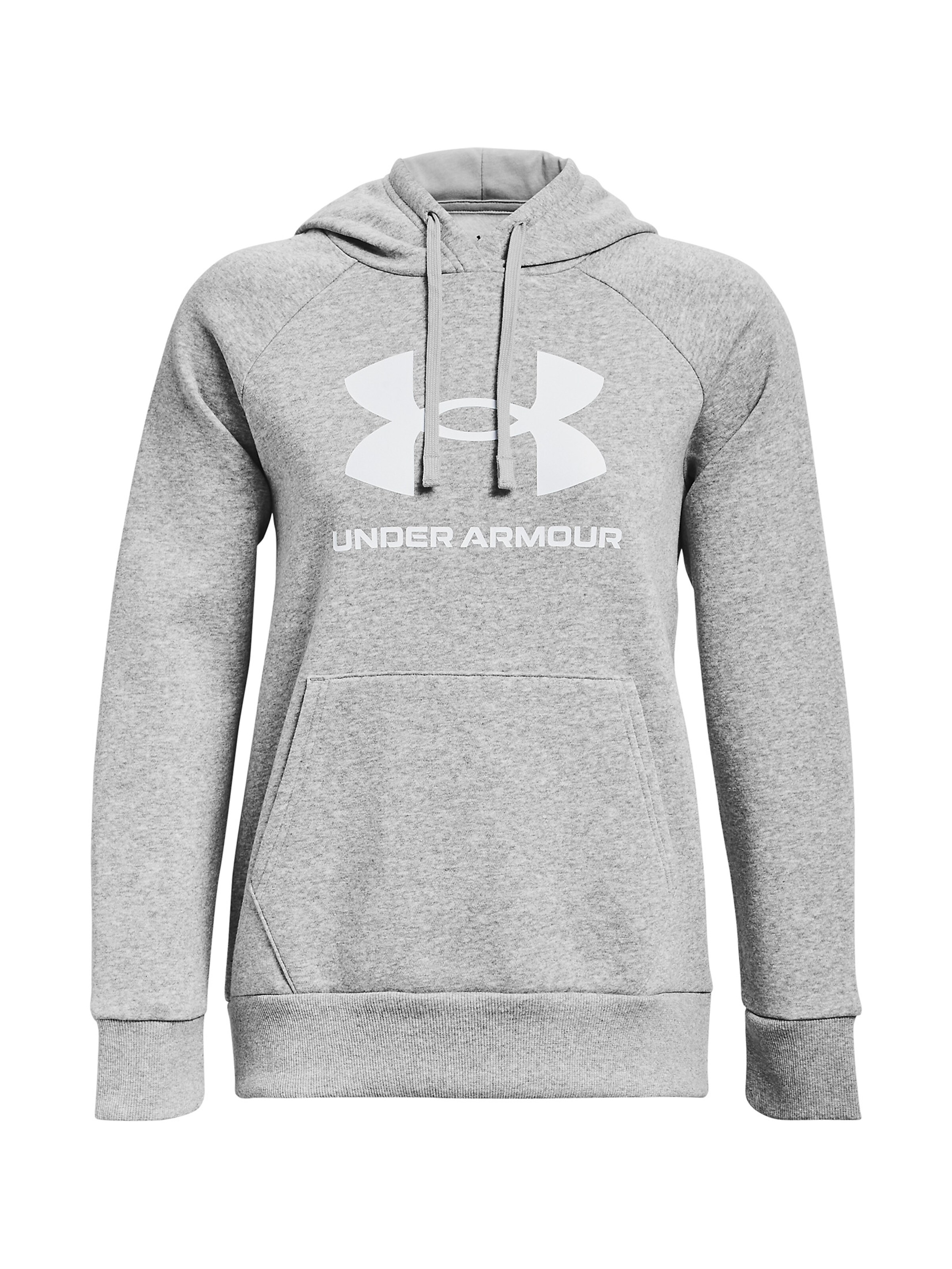 UNDER ARMOUR Sportief sweatshirt 'Rival' in Grijs: voorkant