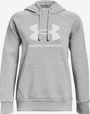 Felpa sportiva 'Rival' di UNDER ARMOUR in grigio: frontale