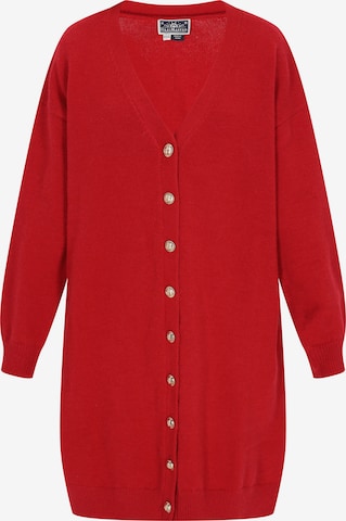 Cardigan 'Classic Look' DreiMaster Maritim en rouge : devant