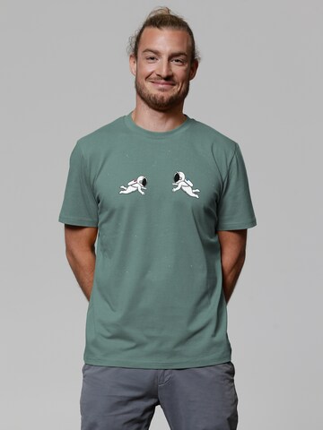 Watapparel Shirt 'Space love' in Green: front