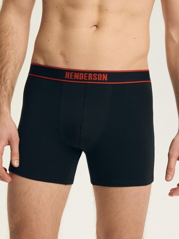 Henderson Boxershorts 'Boxershorts Doppelpack aus Baumwolle Mix Atmungsaktiv bequem Bee' in Schwarz