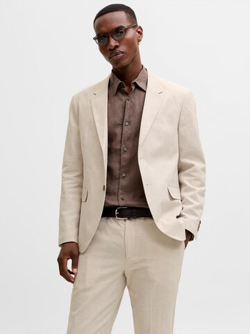 JACK & JONES Slim Fit Sakko 'JPRMARTIN' in Beige: Vorderseite