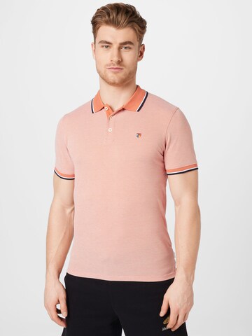 JACK & JONES Regular Fit Poloshirt 'Bluwin' in Orange: predná strana