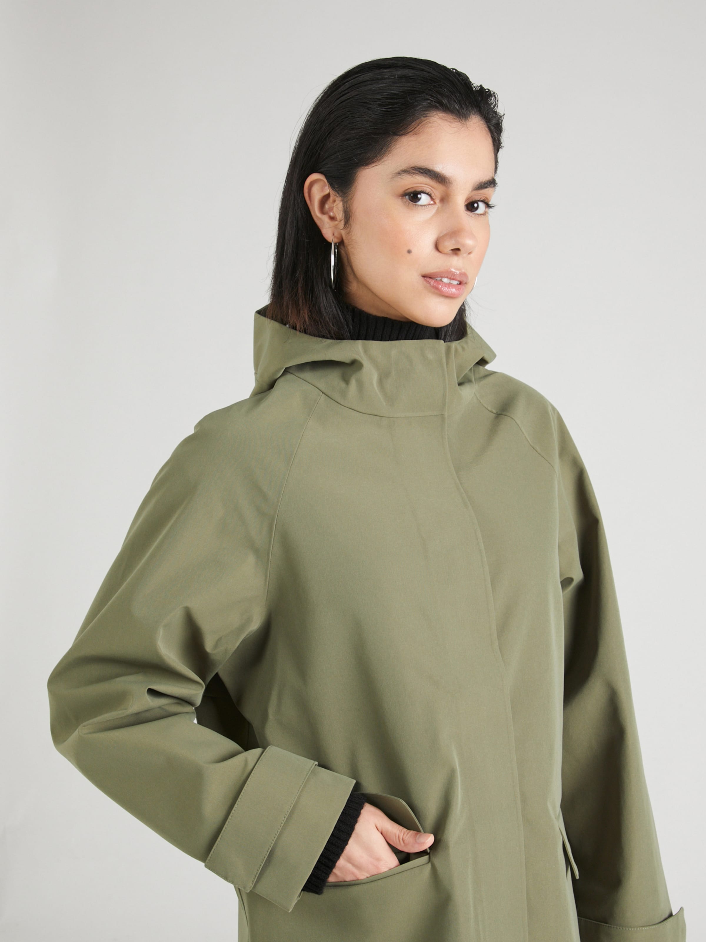 MSCH COPENHAGEN Raincoat Malan in Olive ABOUT YOU
