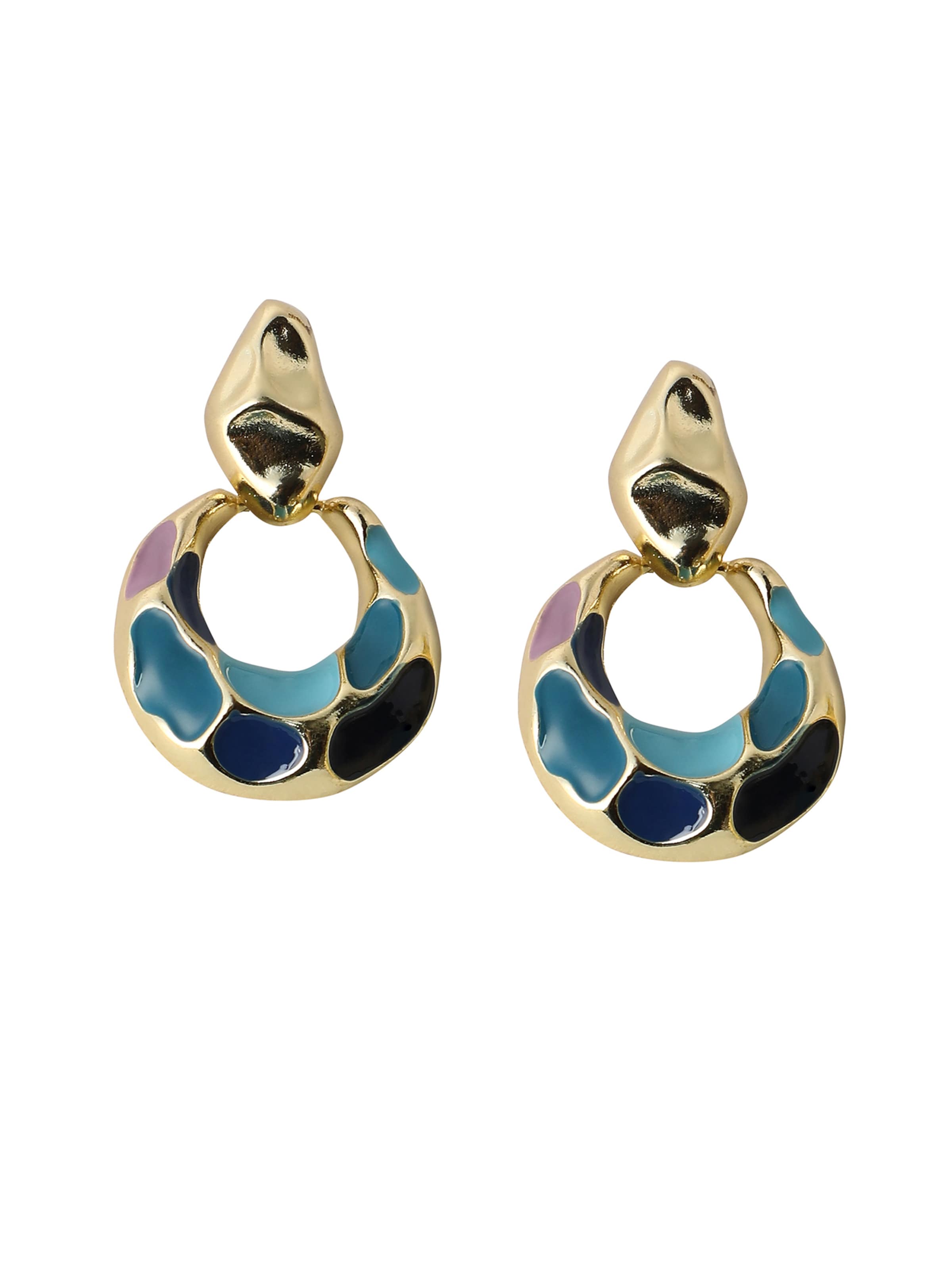 SOHI Uhani 'Neraj' | modra barva: sprednja stran