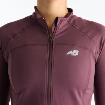new balance - Casaco de treino 'NB Harmony Fitted Full Zip' em vermelho