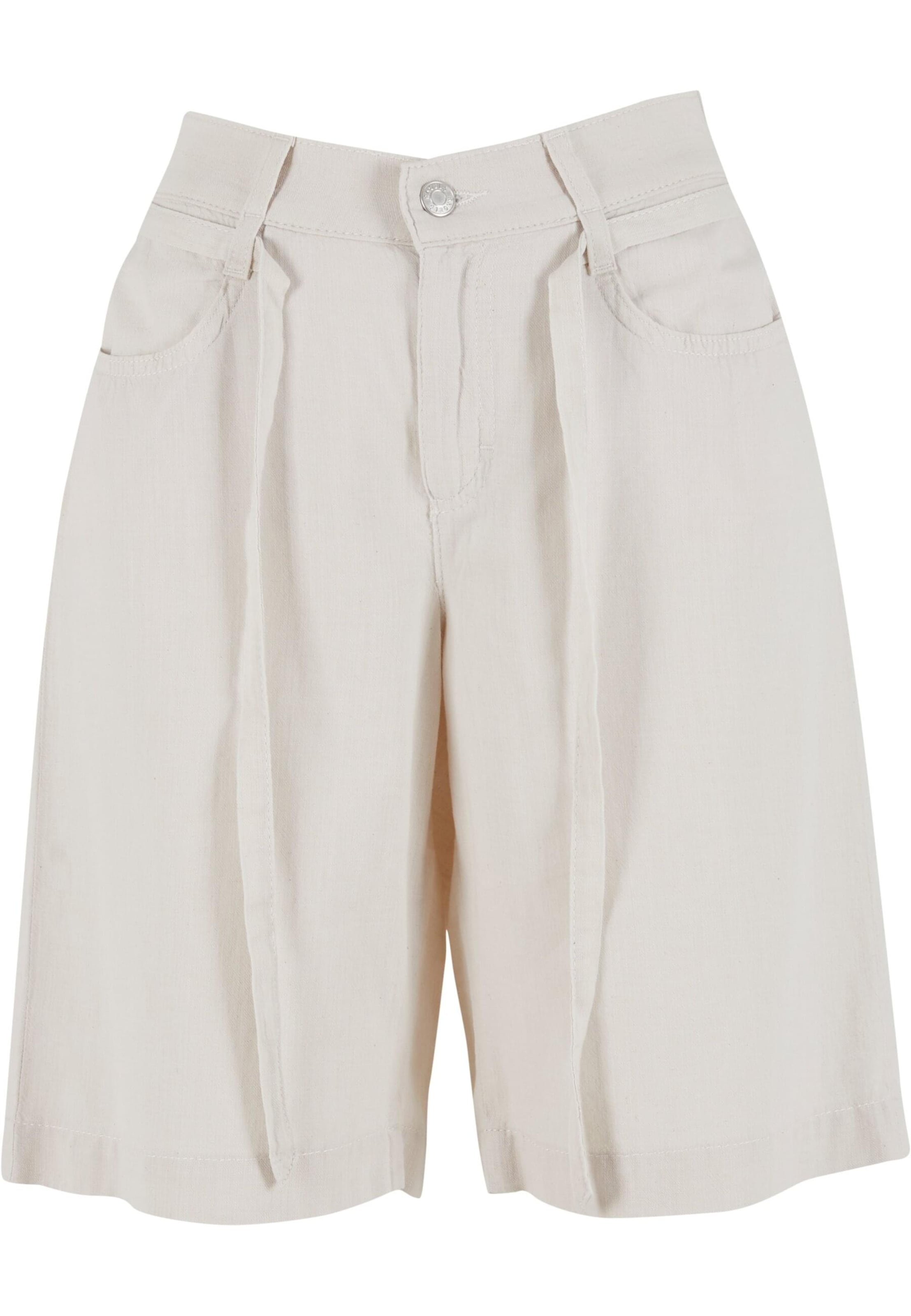 Wide leg Pantaloni di Angels in beige: frontale