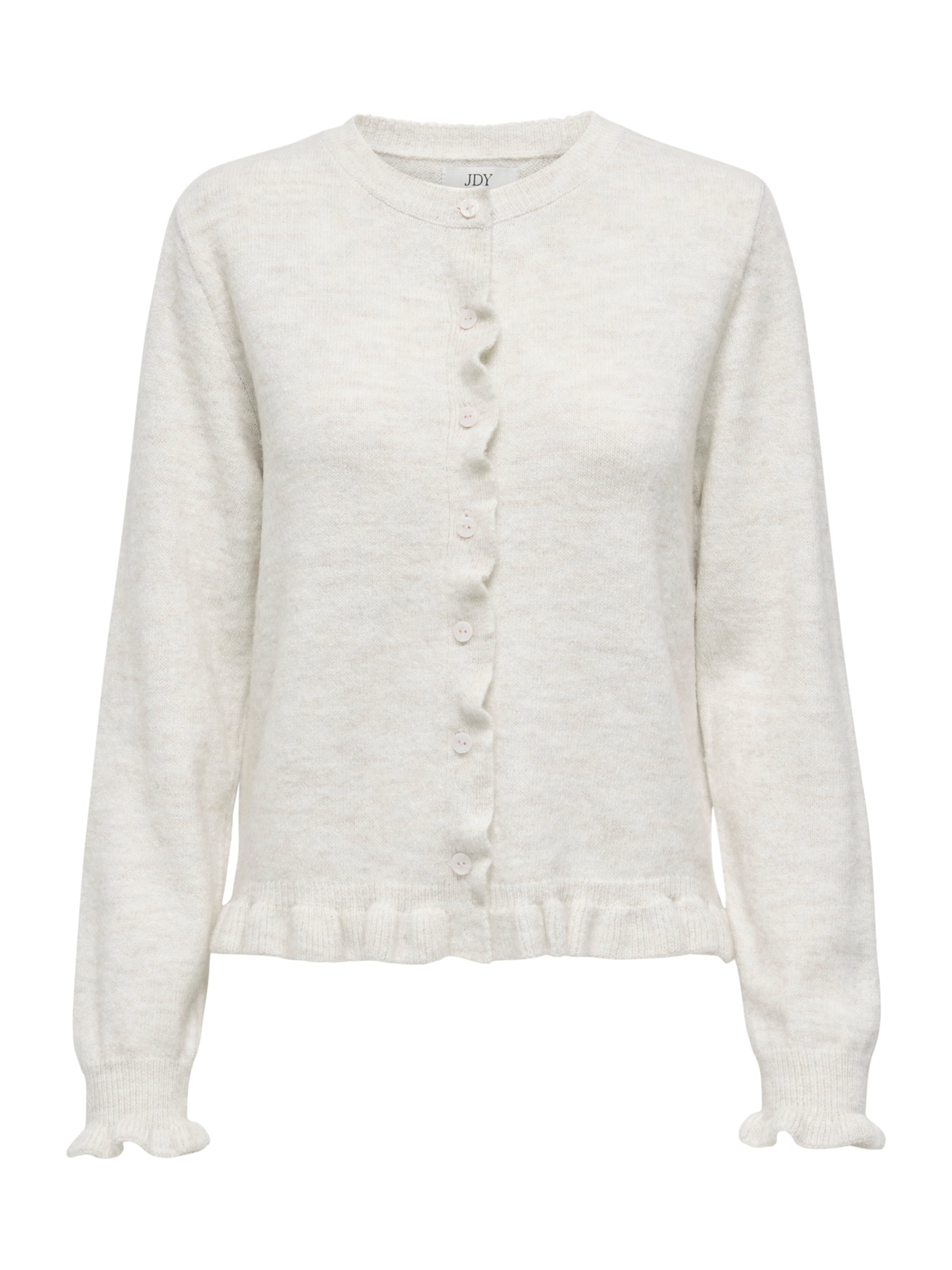 JDY Knit cardigan 'JDYLETTY' in White: front