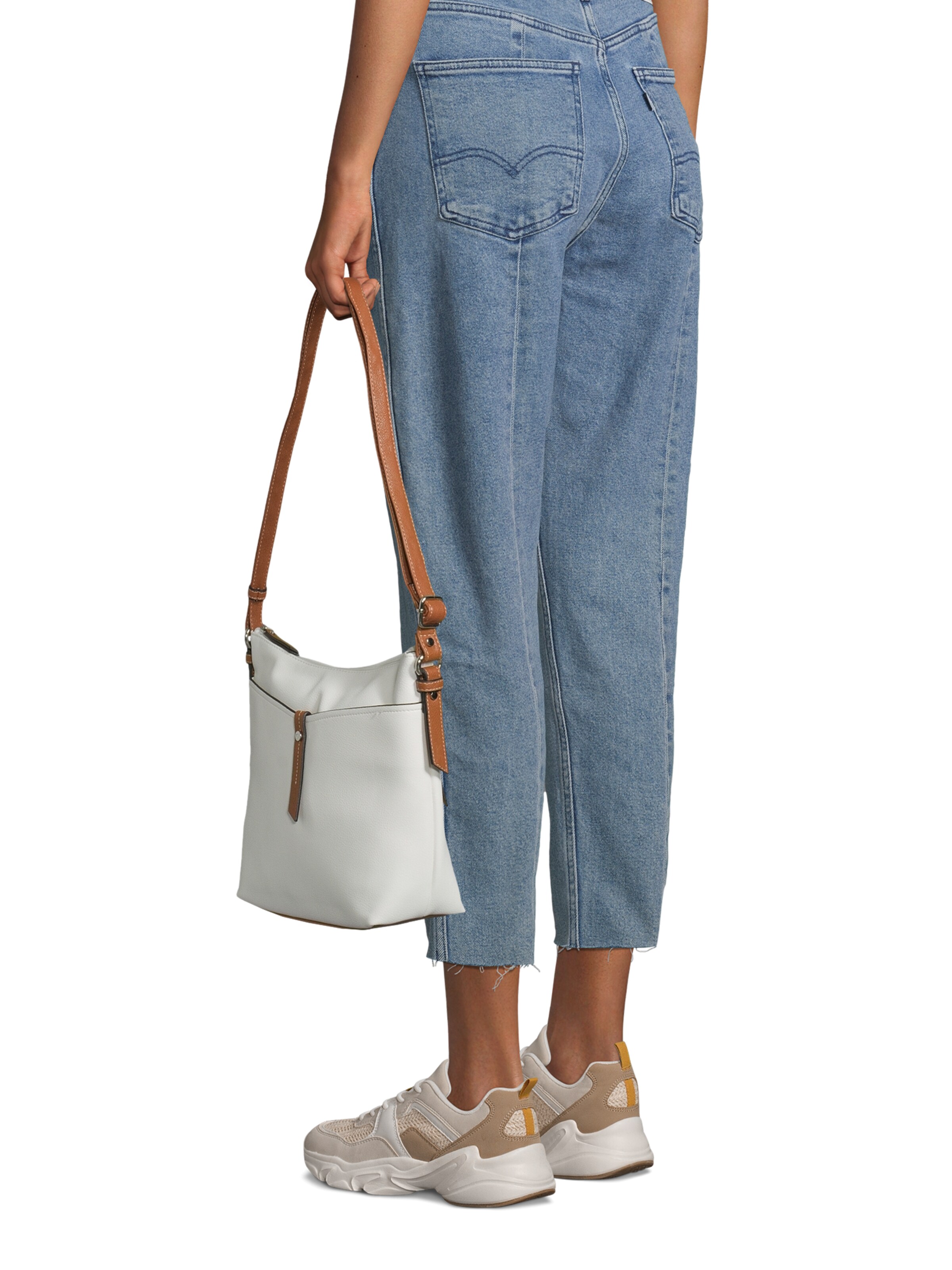 TOM TAILOR - Bolso de hombro 'Novara' en blanco: frente