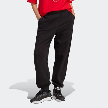 ADIDAS ORIGINALS Tapered Hose 'Essentials Fleece' in Schwarz: Vorderseite