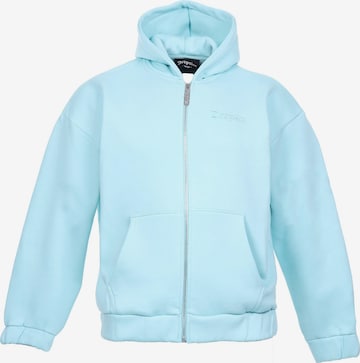Veste de survêtement Dropsize en bleu : devant