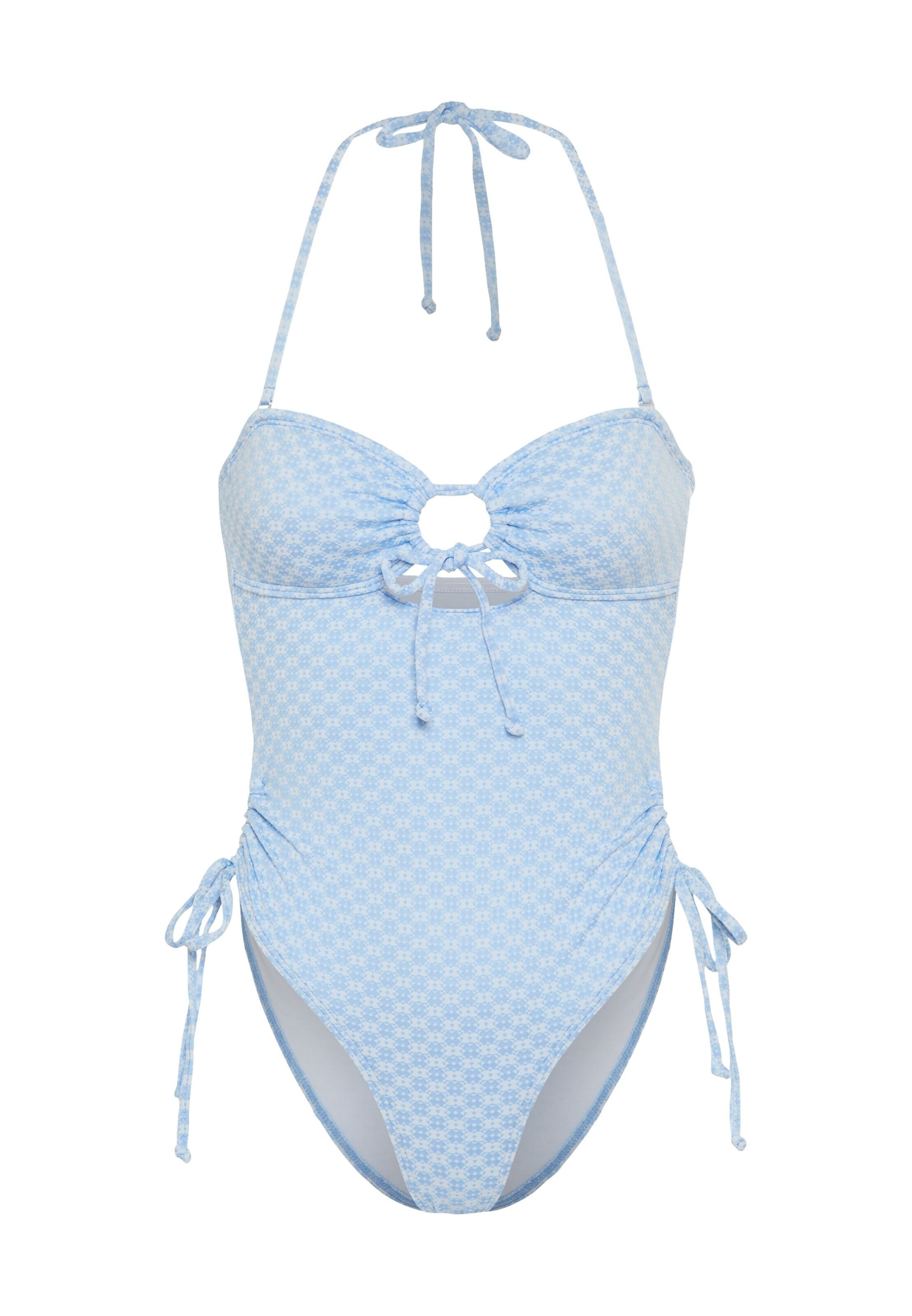 LSCN by LASCANA Сутиен бандо Бански костюм в синьо: отпред