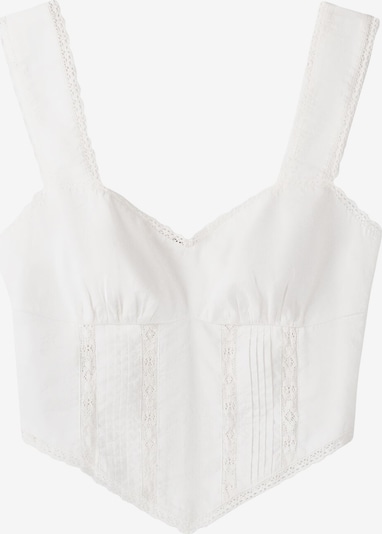 Bershka Toppi värissä offwhite, Tuotenäkymä