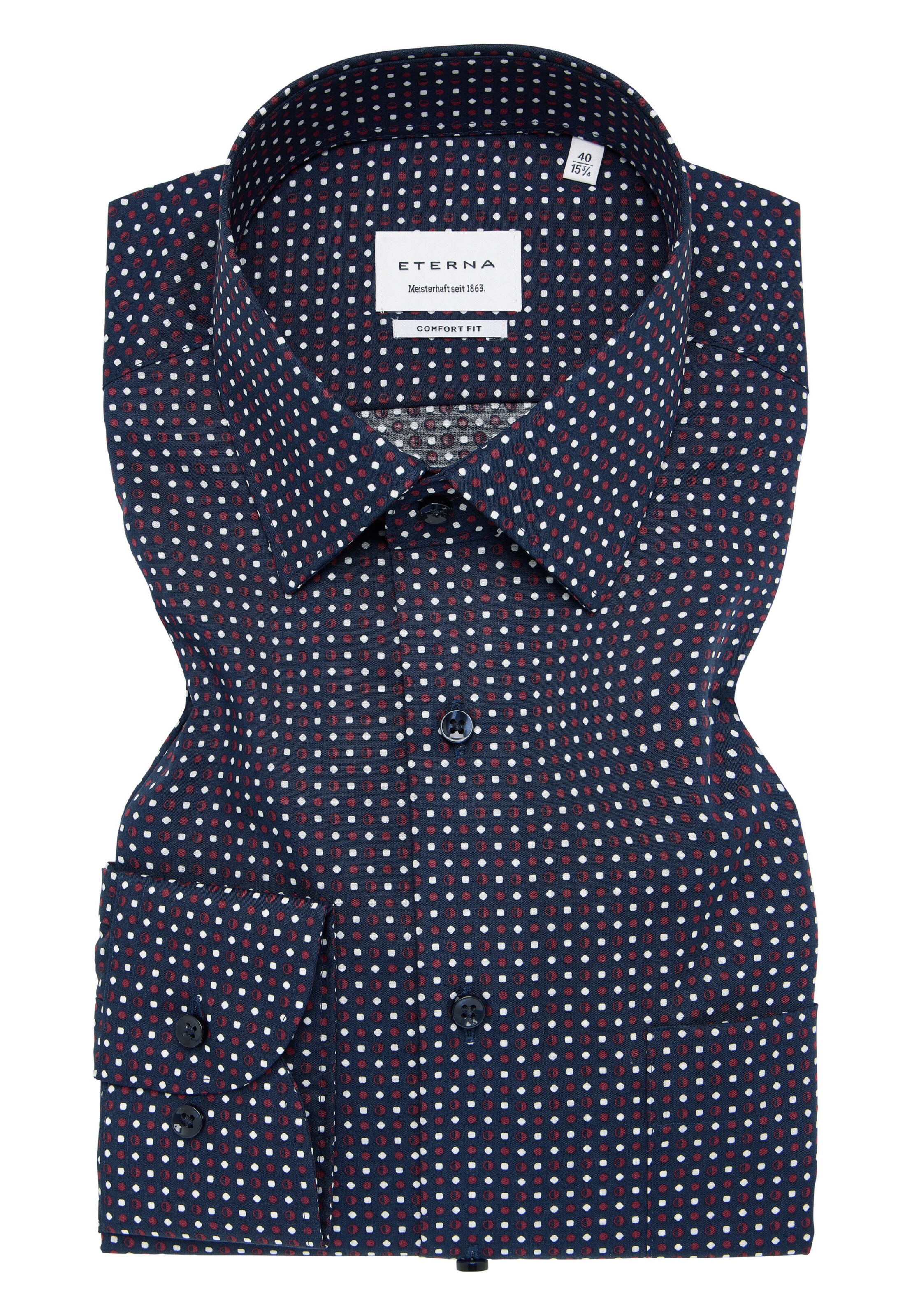 ETERNA Comfort fit Business shirt in Red