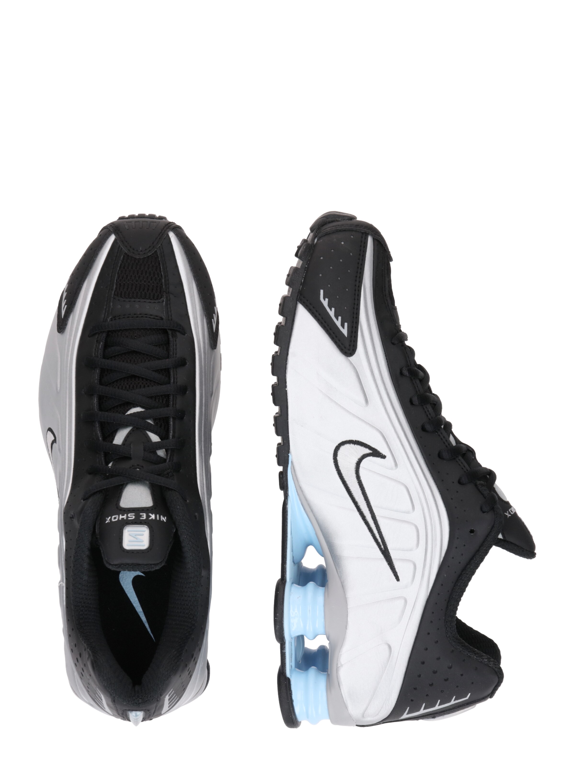 Baskets basses 'SHOX R4' Nike Sportswear en argent