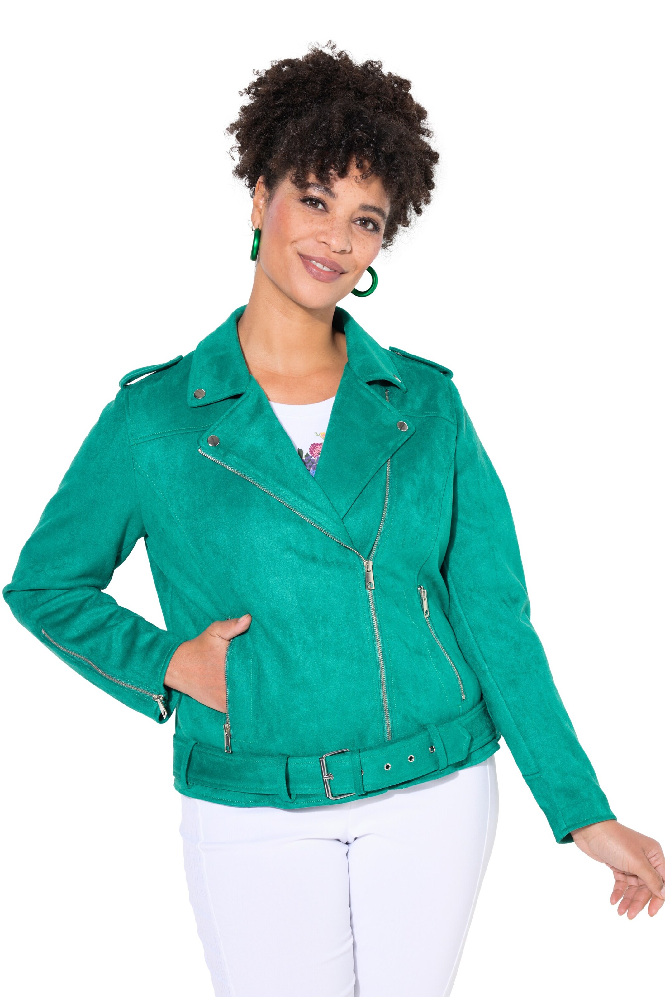 MIAMODA Tussenjas in Groen: voorkant