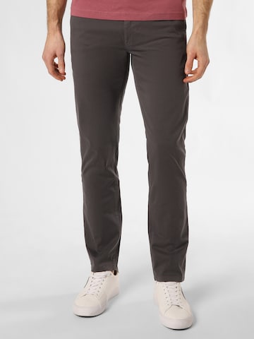 BOSS Orange Slim fit Chino Pants in Grey: front