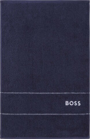 Serviette BOSS en bleu : devant