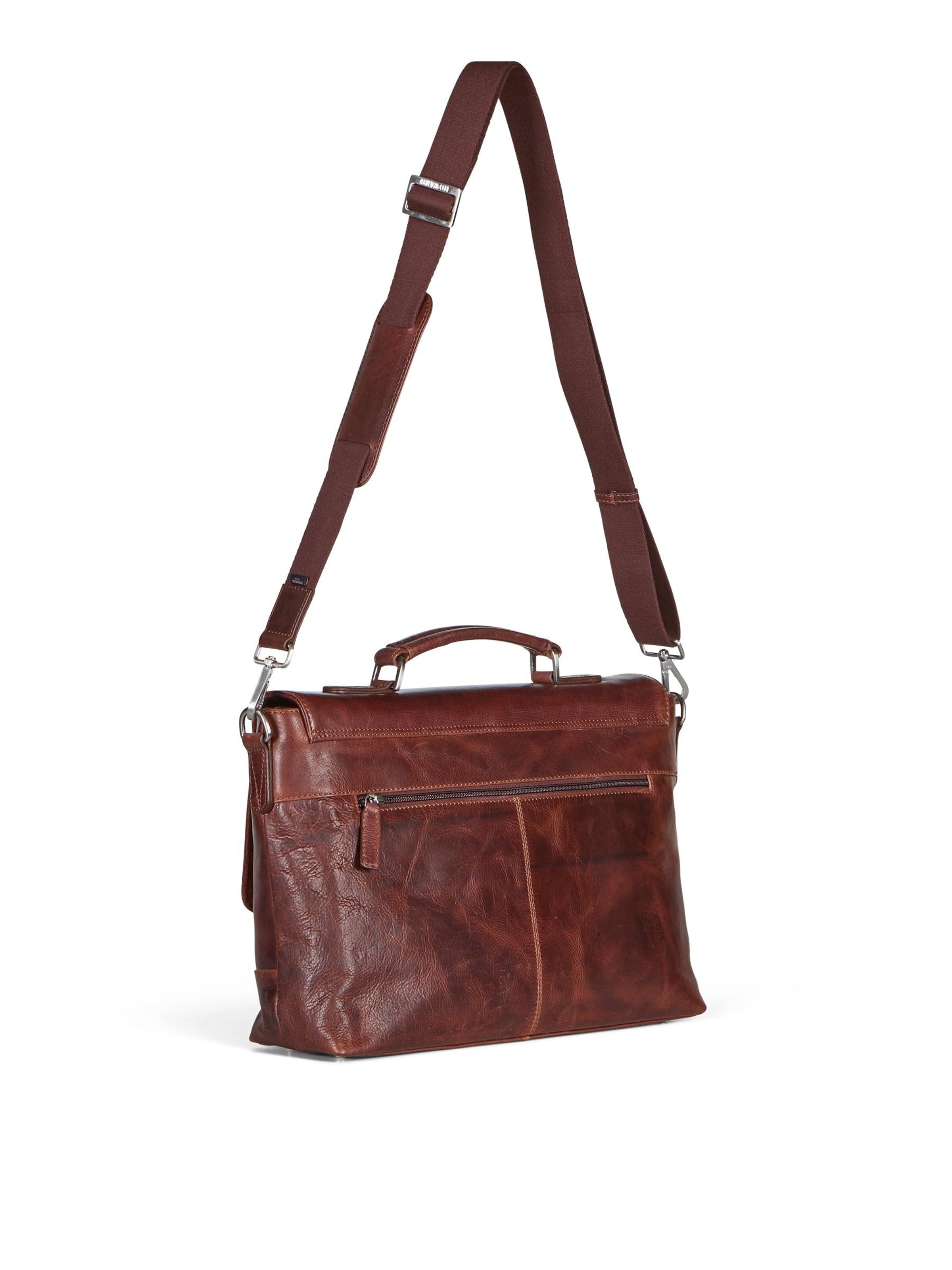 Howard London - Maletín 'Howard Briefcase James Brown' en marrón