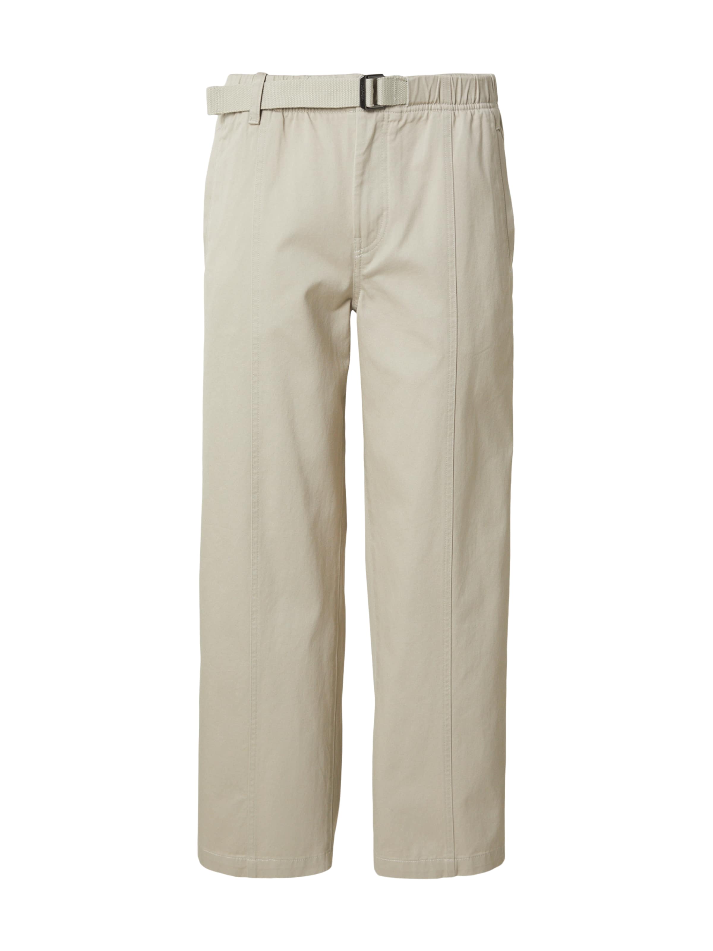 Baggy Pantalon Calvin Klein Jeans en beige : devant
