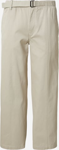 Baggy Pantalon Calvin Klein Jeans en beige : devant
