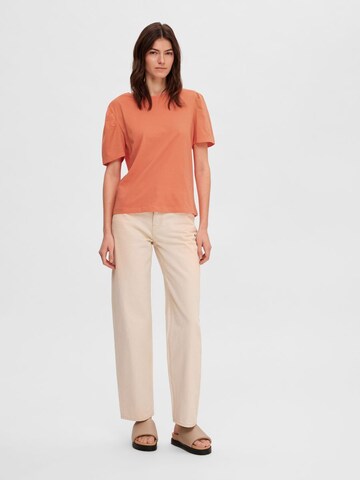 SELECTED FEMME T-Shirt 'OFELIA' in Orange